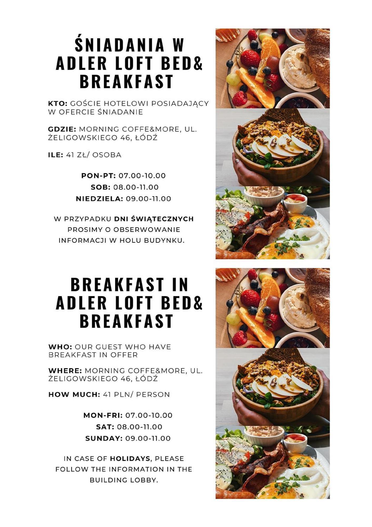 New Adler Bed & Breakfast Łódź Esterno foto